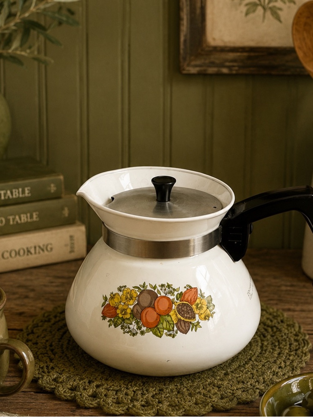 Corning Ware Wildflower Tea Pot – Vintage 6 Cup